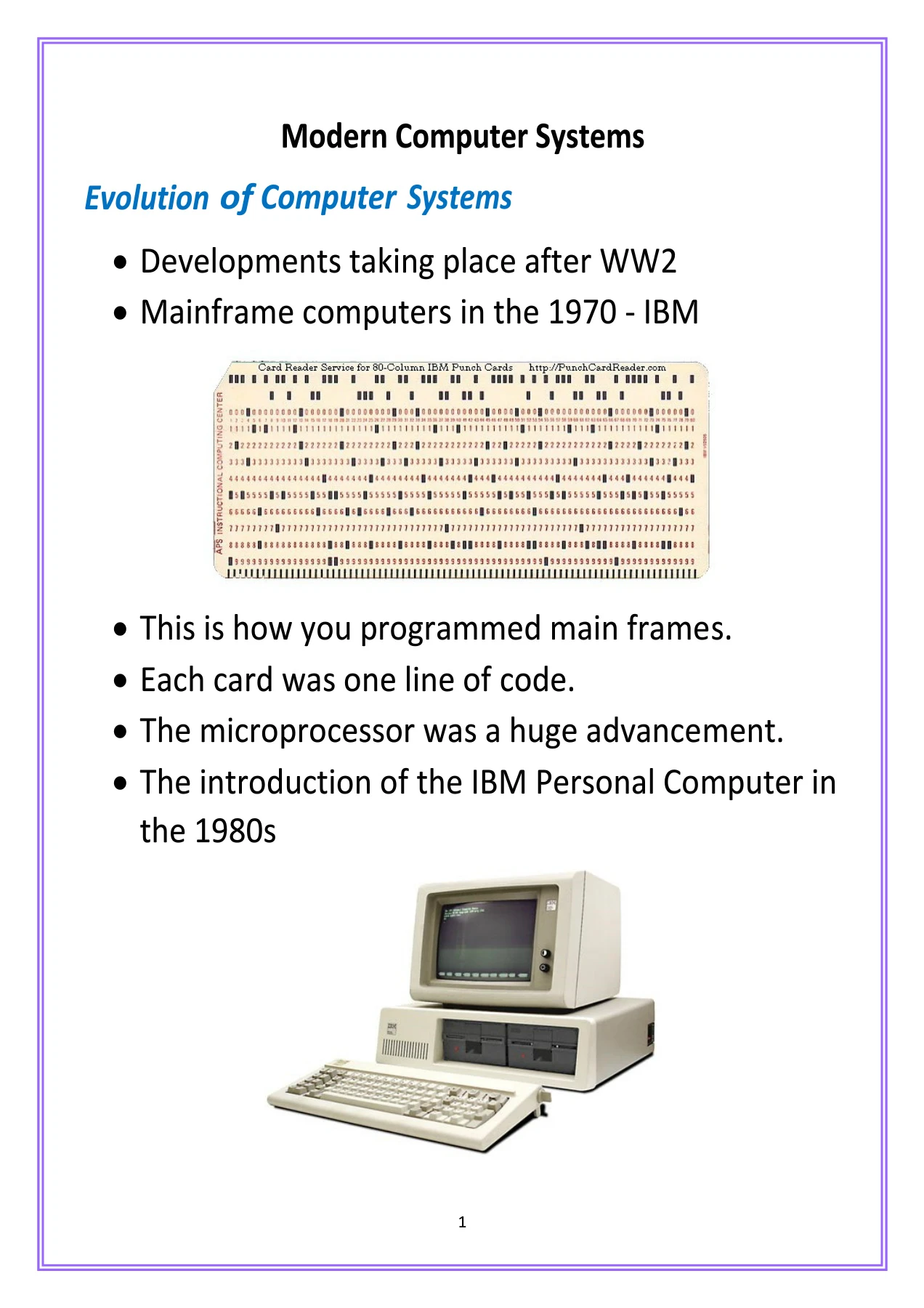 First Next Step Computer Session 1
