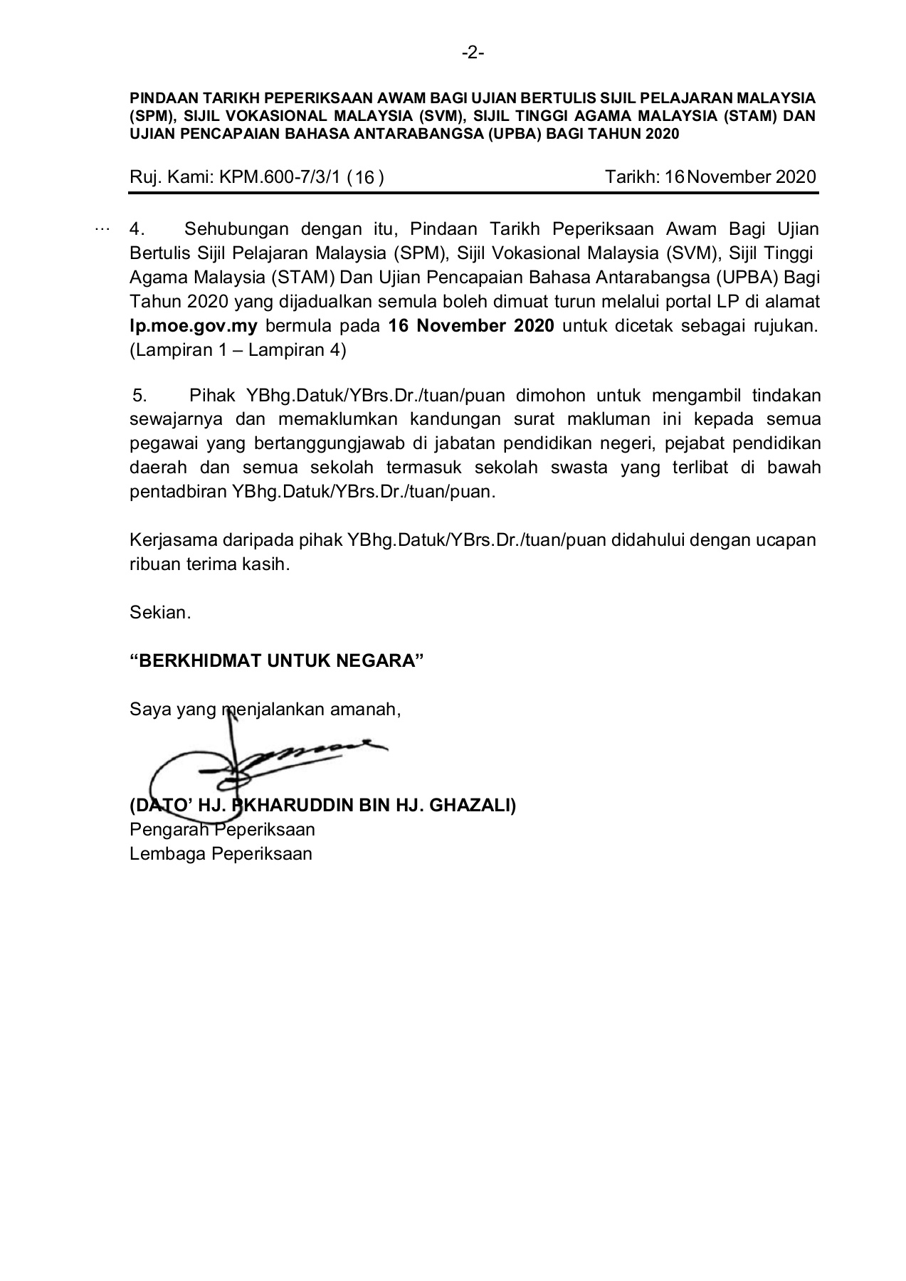Pemindaan Jadual Waktu Peperiksaan Spm 2020 Membalik Buku Halaman 1 11 Anyflip