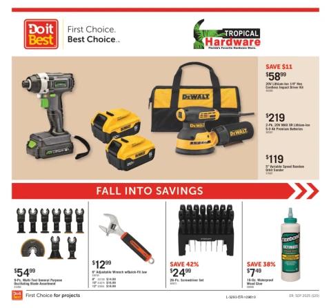 5293 Tropical Hardware Sept Promo