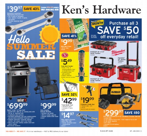 Ken's Hardware June Circular