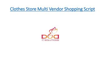 Clothes Store Multi Vendor Shopping Script | DOD IT SOLUTIONS-Script ...