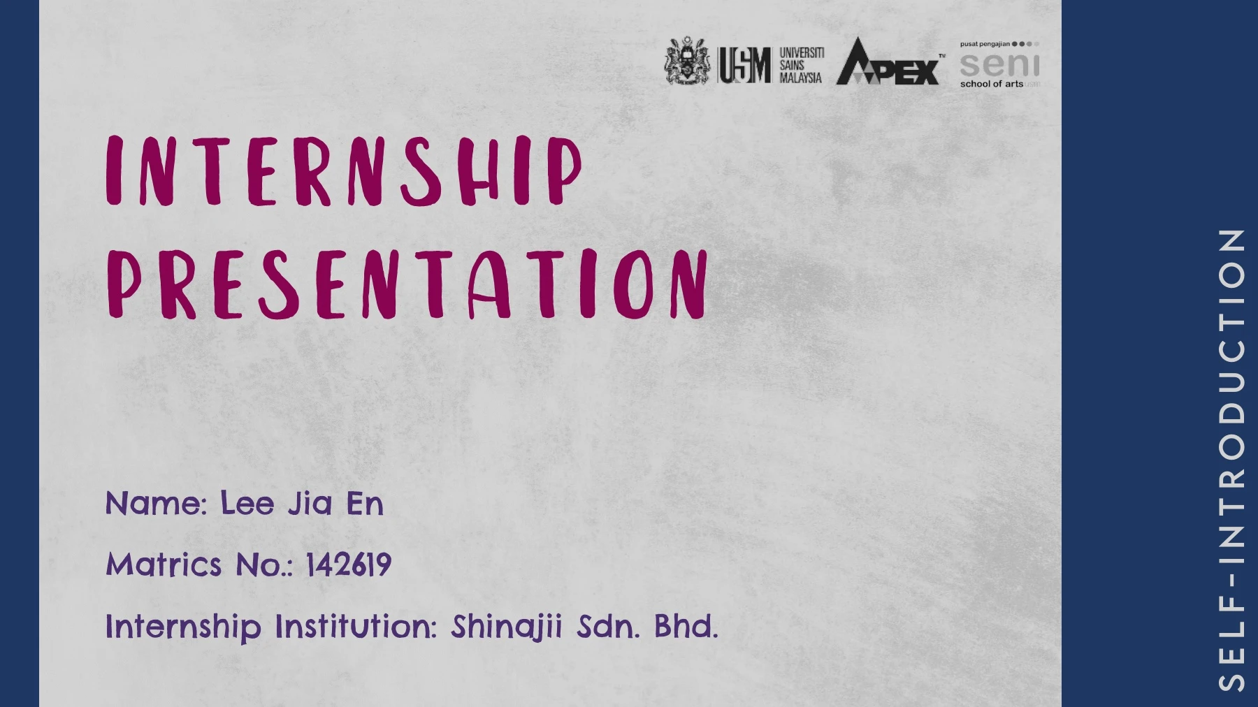 internship presentation