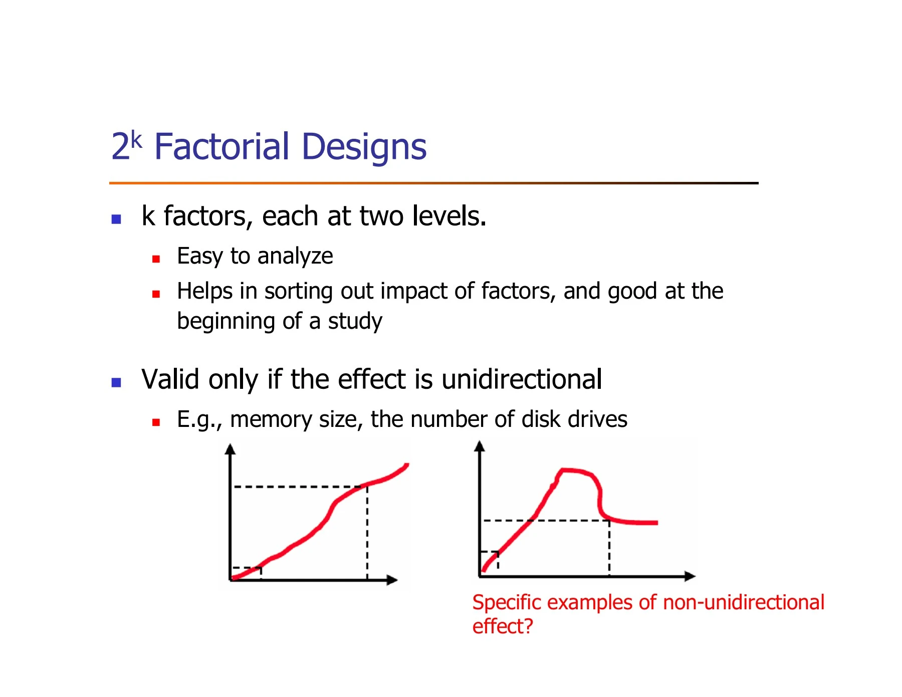 2k Factorial Designs - Computer Science
