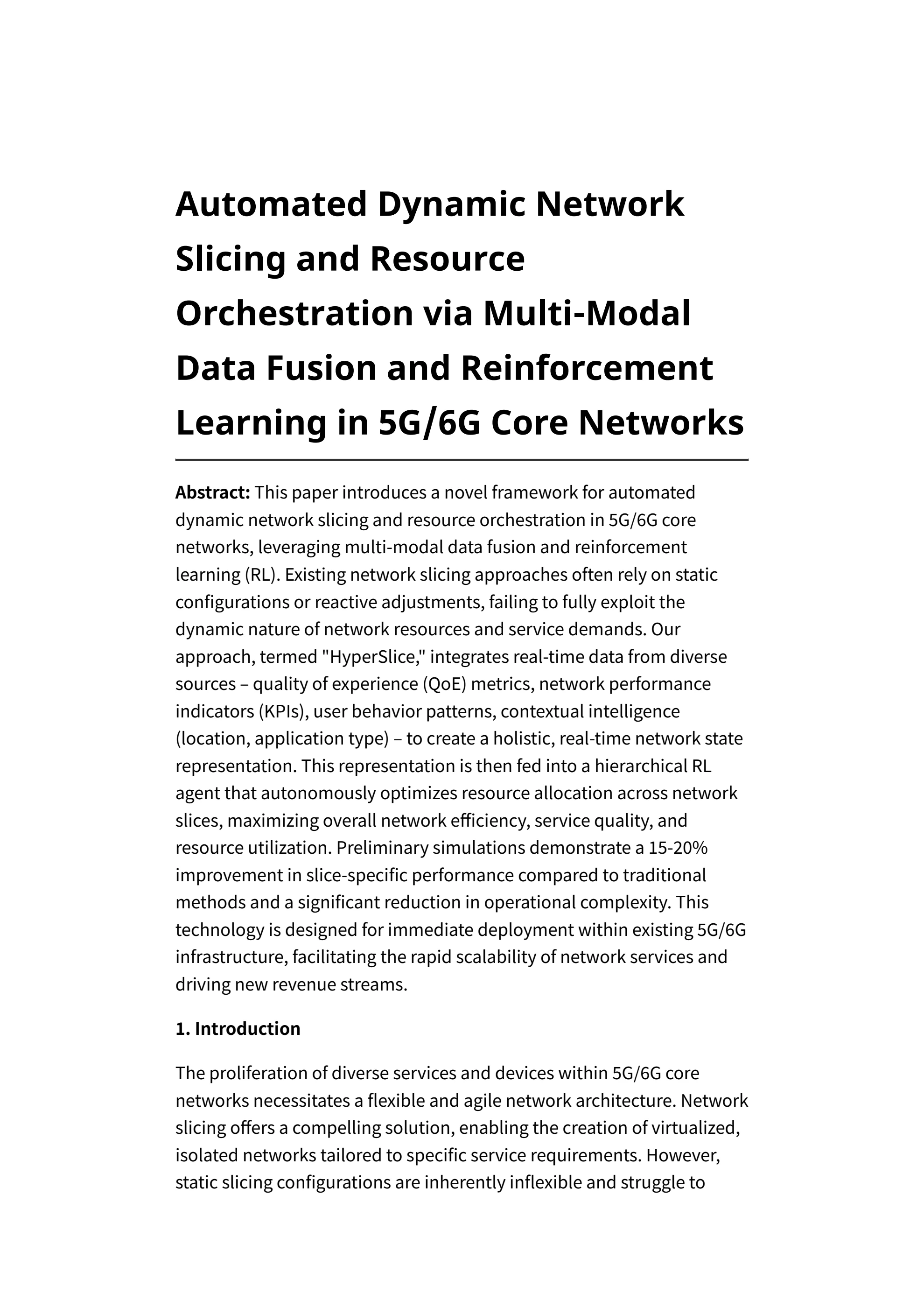 Automated Dynamic Network Slicing and Resource Orchestration via Multi ...