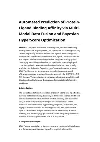 Automated Prediction of Protein-Ligand Binding Affinity via Multi-Modal ...