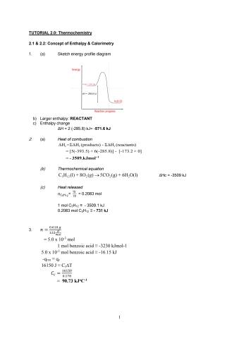 TUTORIAL | MEKA | KUMBE SK025 - 2.0 Thermochemistry