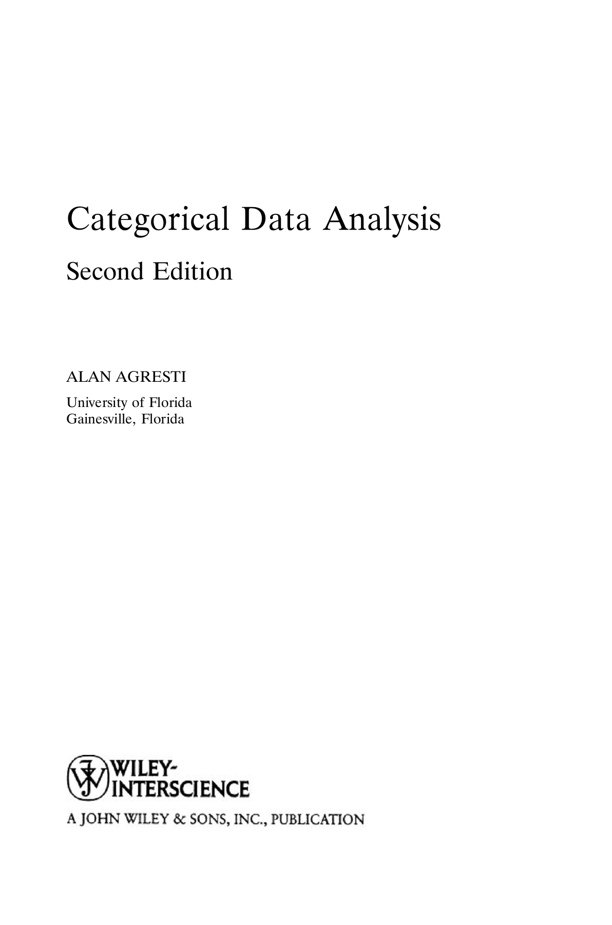 Categorical Data Analysis 2nd Flip Ebook Pages 451 500 Anyflip