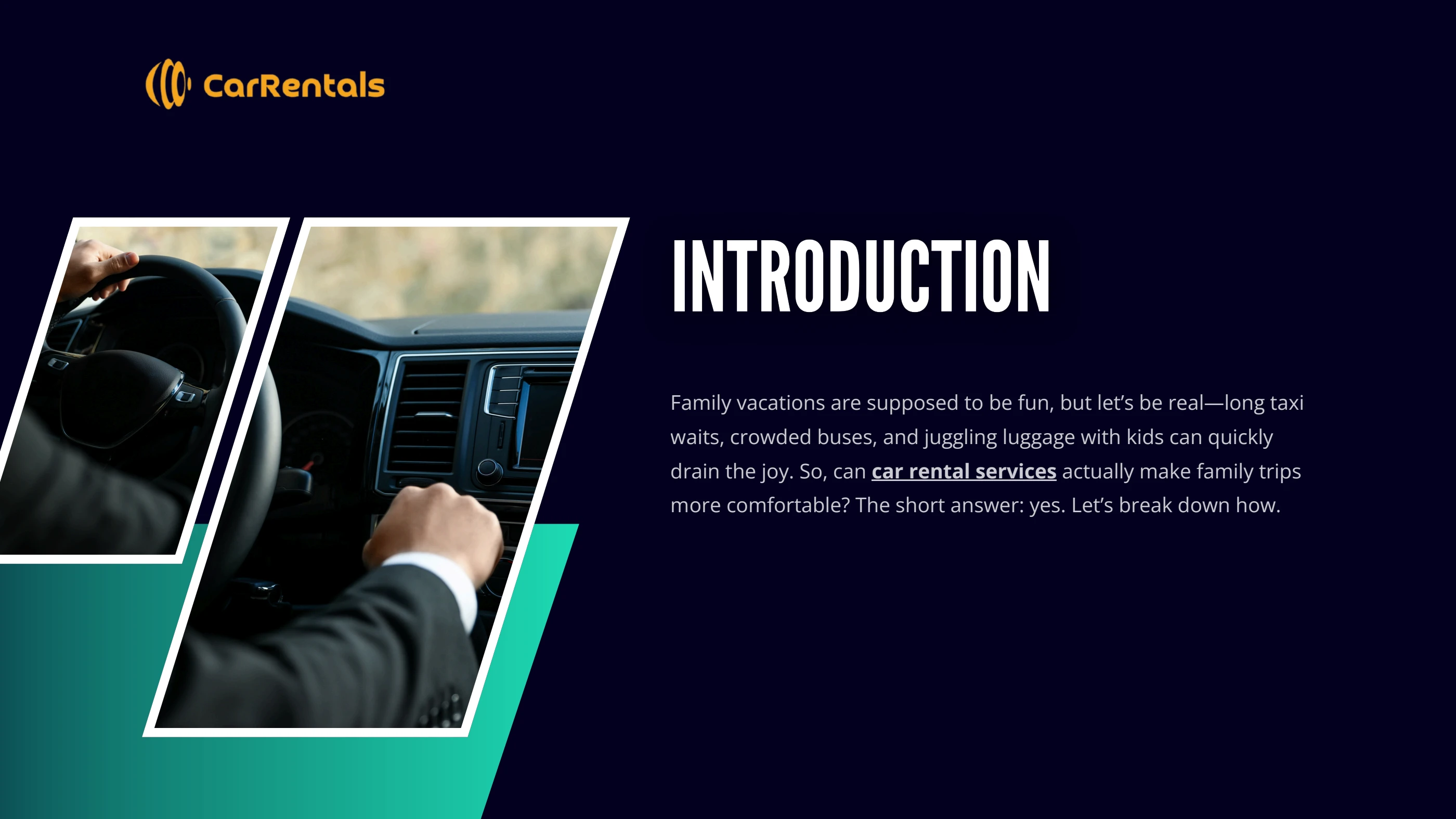 Can Car Rental Services Actually Make Family Vacations More Comfortable