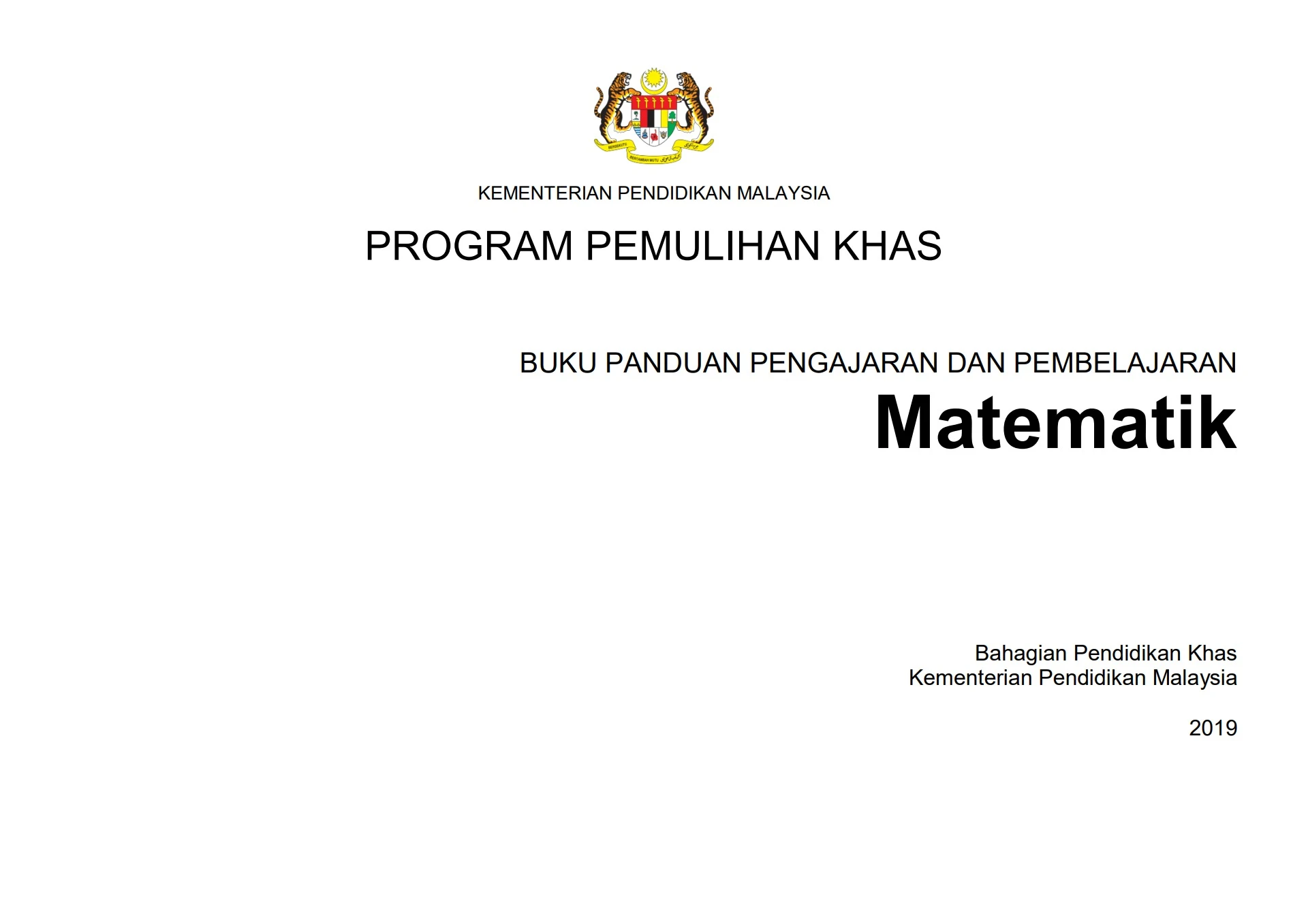 BUKU PANDUAN PDP PEMULIHAN MAT