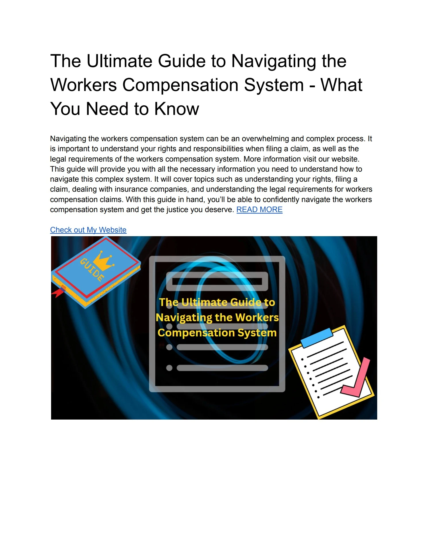 The Ultimate Guide to Navigating the Workers Compensation System - What ...