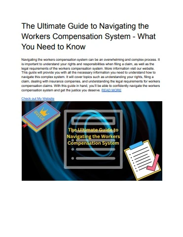 The Ultimate Guide to Navigating the Workers Compensation System - What ...