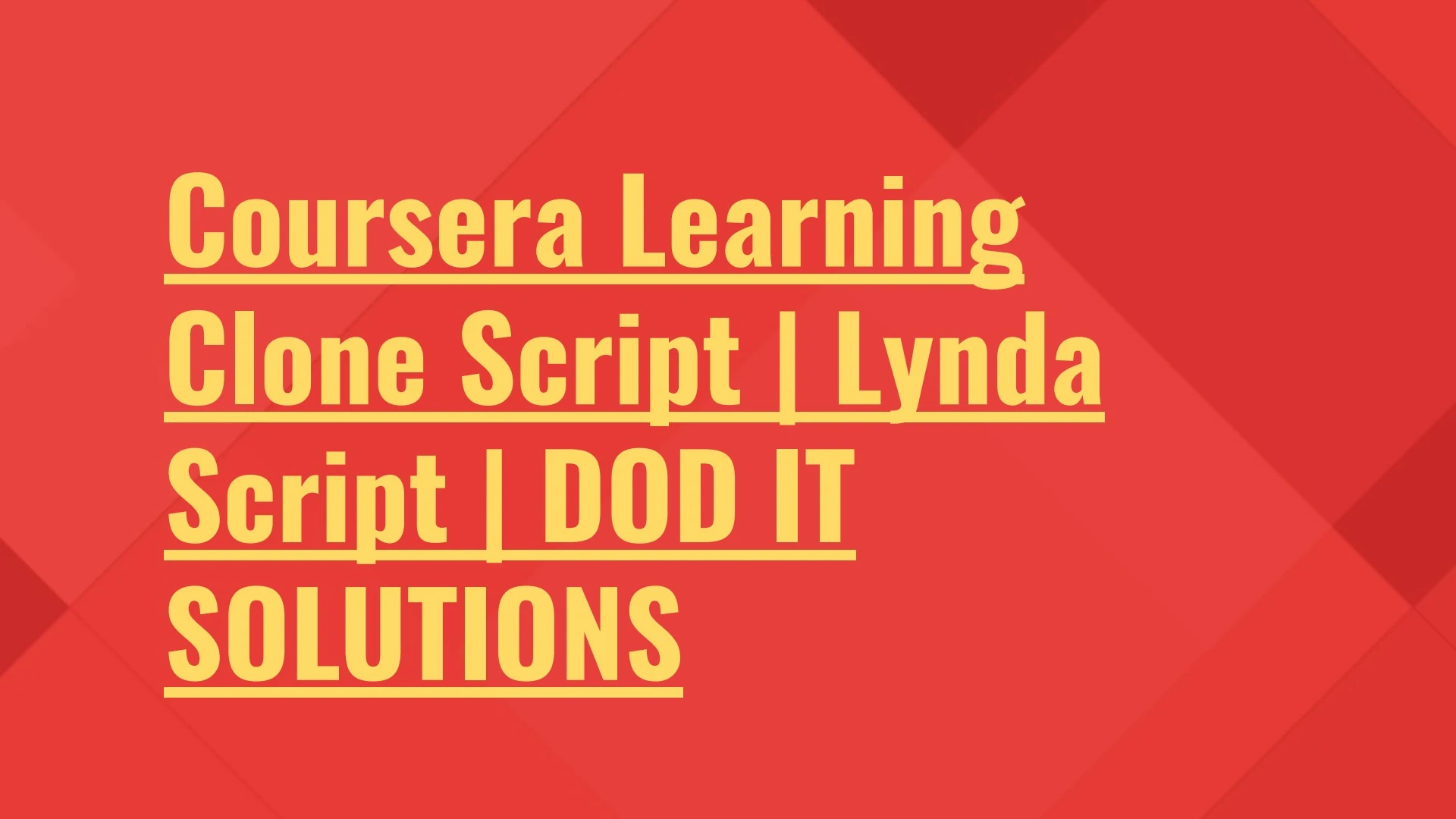 Best Coursera Learning Clone System - Readymade Clone Script
