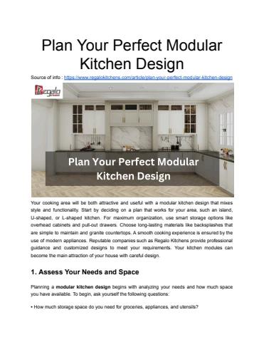 Plan Your Perfect Modular Kitchen Design - punit pal Flip PDF | AnyFlip