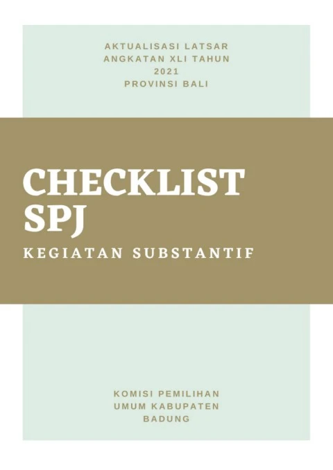 checklist spj