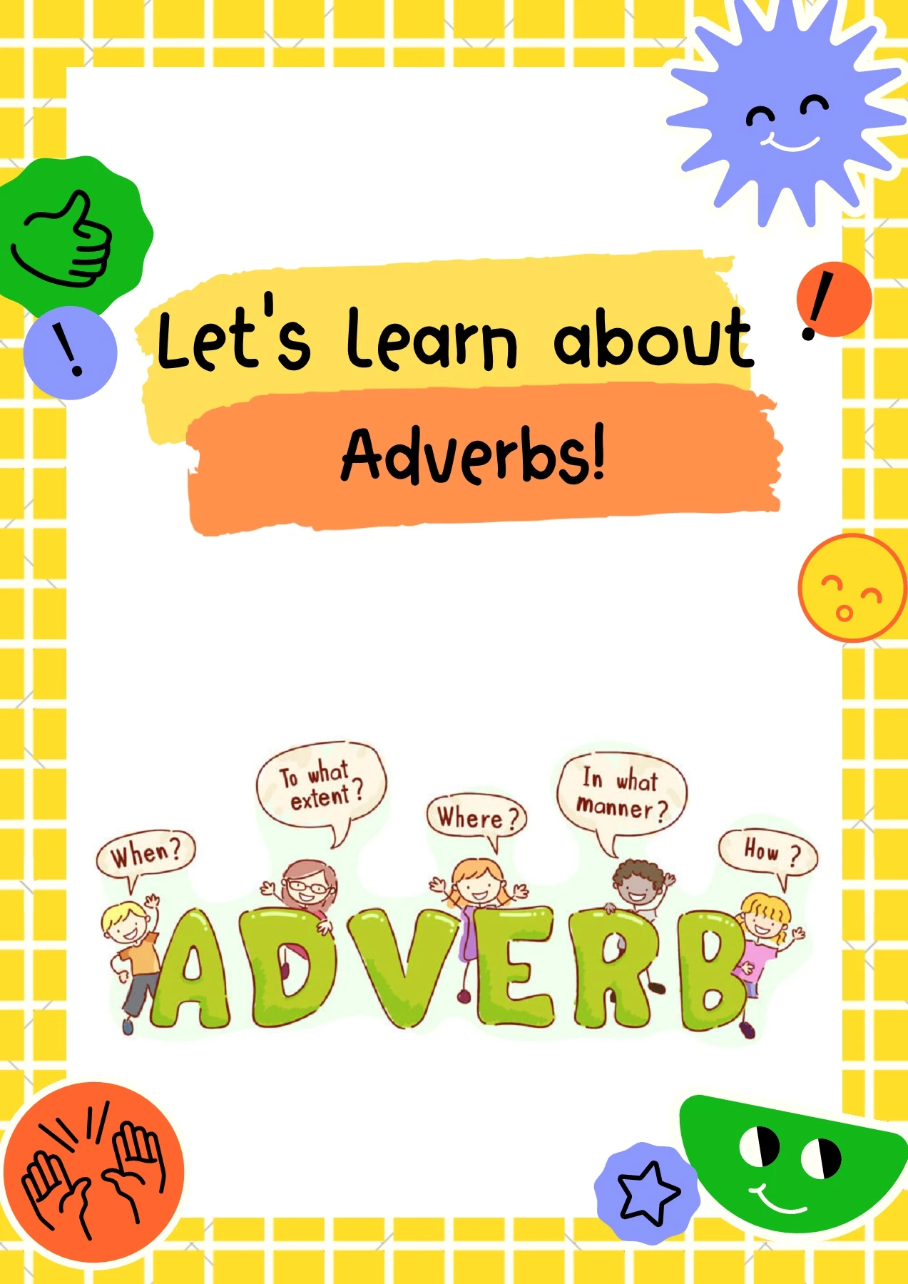 Adverbs Clipart