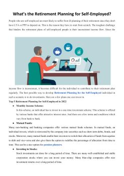 What’s Retirement Planning for Self-Employed (1) (1) - scpreservation ...