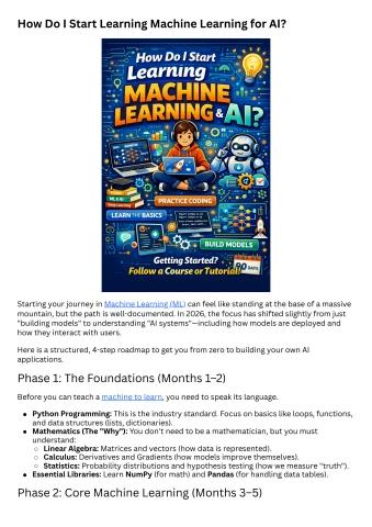 How Do I Start Learning Machine Learning for AI (1)