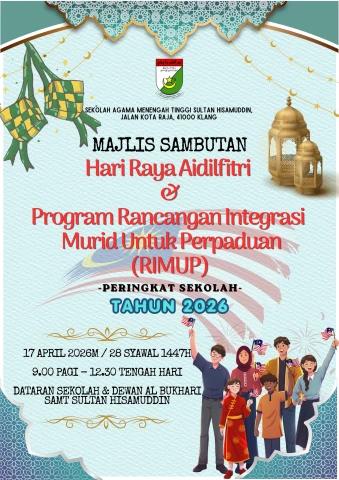 Buku Program Vip Raya Buku Program Hari Raya SAMTSH dan Program RIMUP 2026