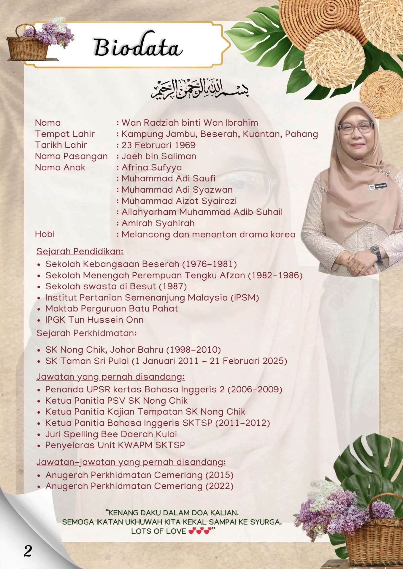 Wan Rashidah Buku Program Persaraan Pn. Wan Radziah