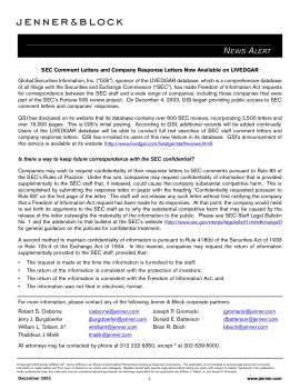 SEC Comment Letters and Company Response Letters Now Available on ...