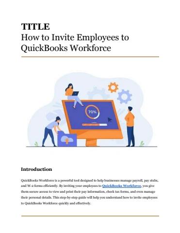 Quickbooks Workforce Tutorial How to Invite Employees to QuickBooks Workforce