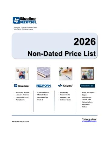 US 2026 Non-Dated OP Price List - Blueline Flip PDF | AnyFlip