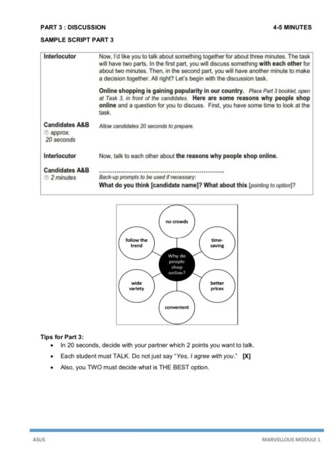 Modul Speaking Part 3