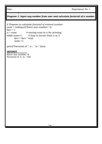 Computer Science Practical File XII