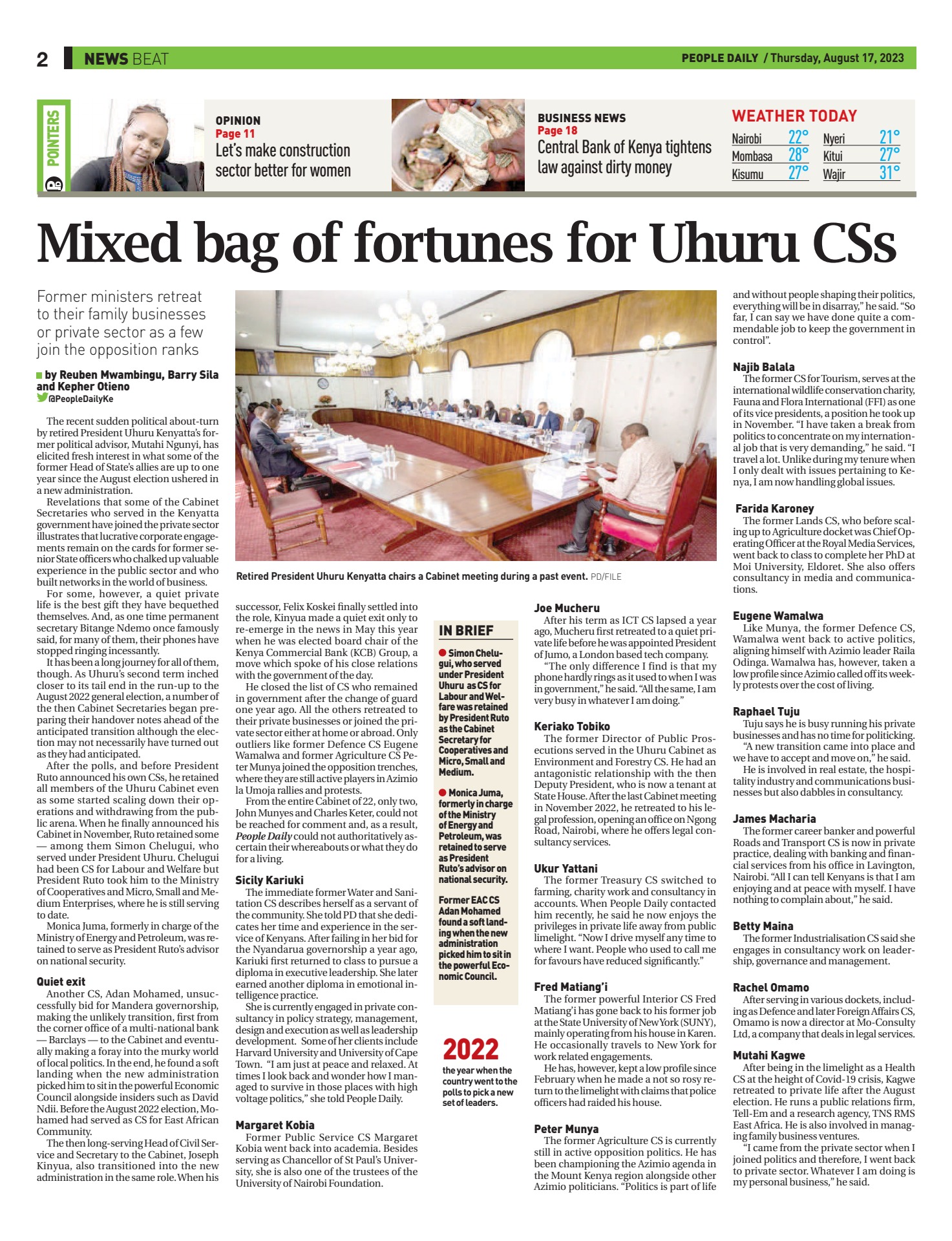 People Daily Thursday edition AUG 16th 2023. - Flip eBook Pages 1-32 |  AnyFlip