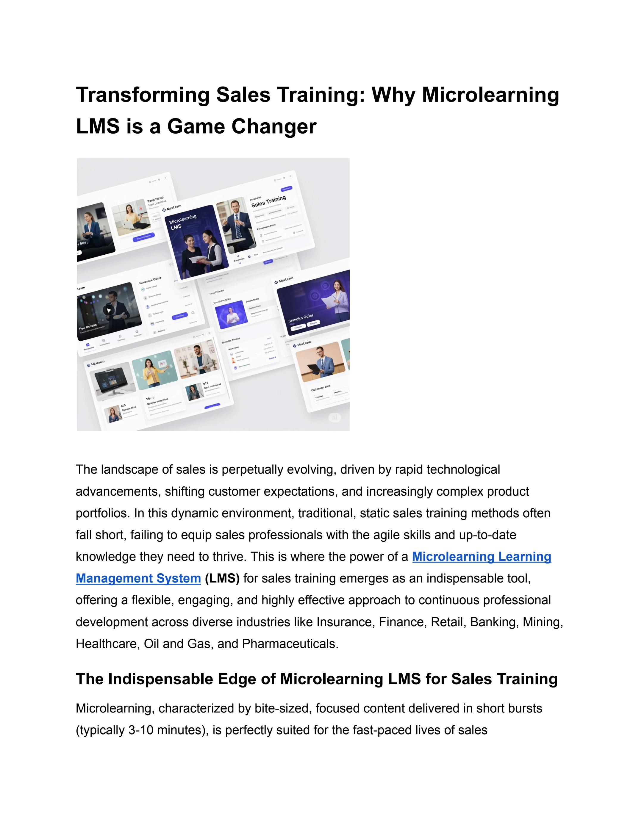 Transforming Sales Training_ Why Microlearning LMS is a Game Changer