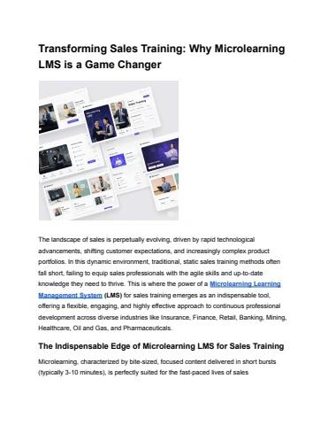 Transforming Sales Training_ Why Microlearning LMS is a Game Changer