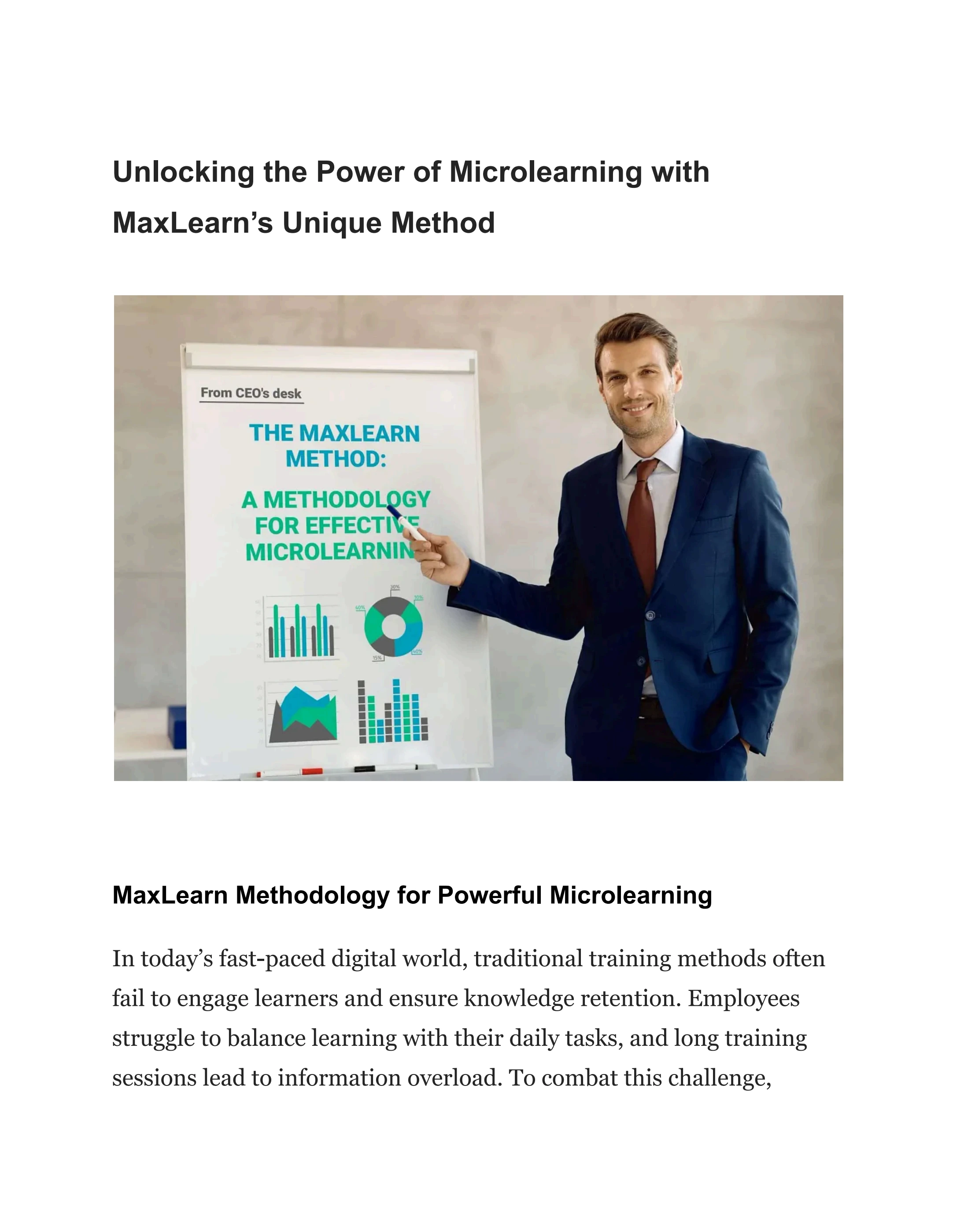 Unlocking the Power of Microlearning with MaxLearn’s Unique Method