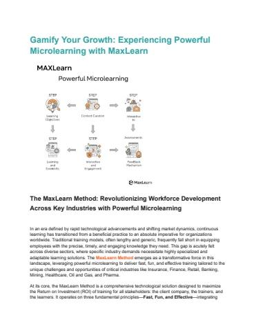 Gamify Your Growth_ Experiencing Powerful Microlearning with MaxLearn