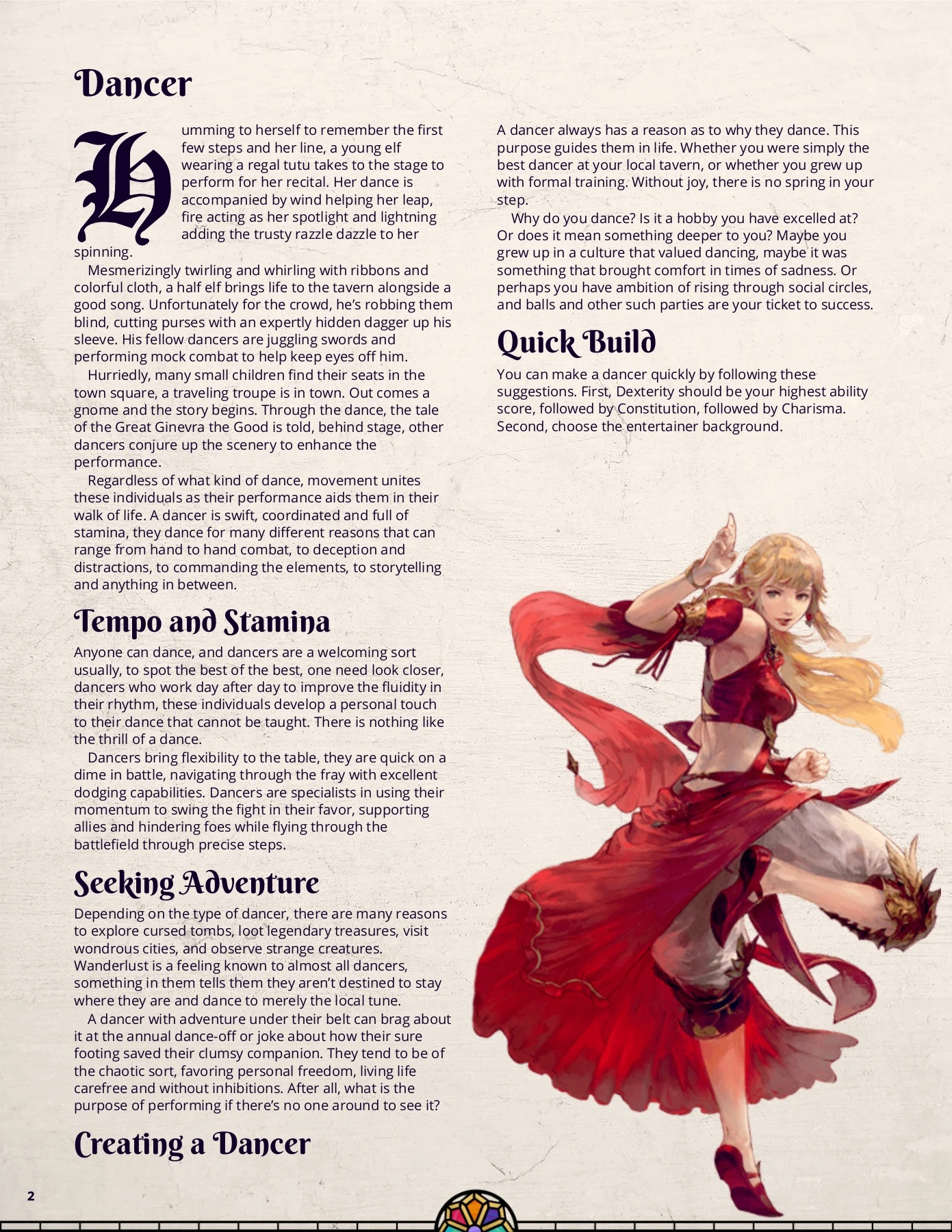 Dancer 5e _ GM Binder