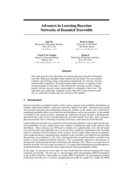 Advances in Learning Bayesian Networks of Bounded Treewidth