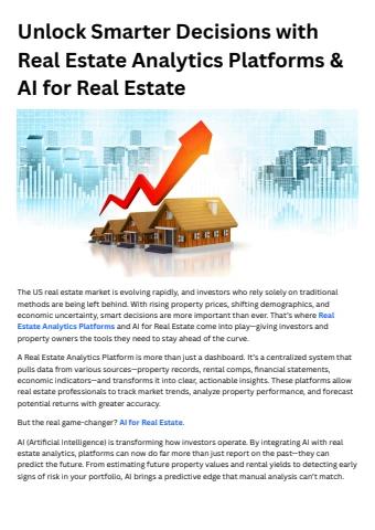 Unlock Smarter Decisions with Real Estate Analytics Platforms & AI for ...