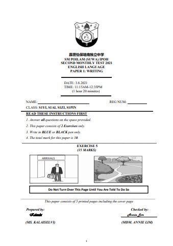 S1 ENG 2nd Lang Paper 1 - PLHS Library Flip PDF | AnyFlip