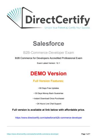 B2B Commerce Developer Certification: Build Scalable B2B Solutions on ...