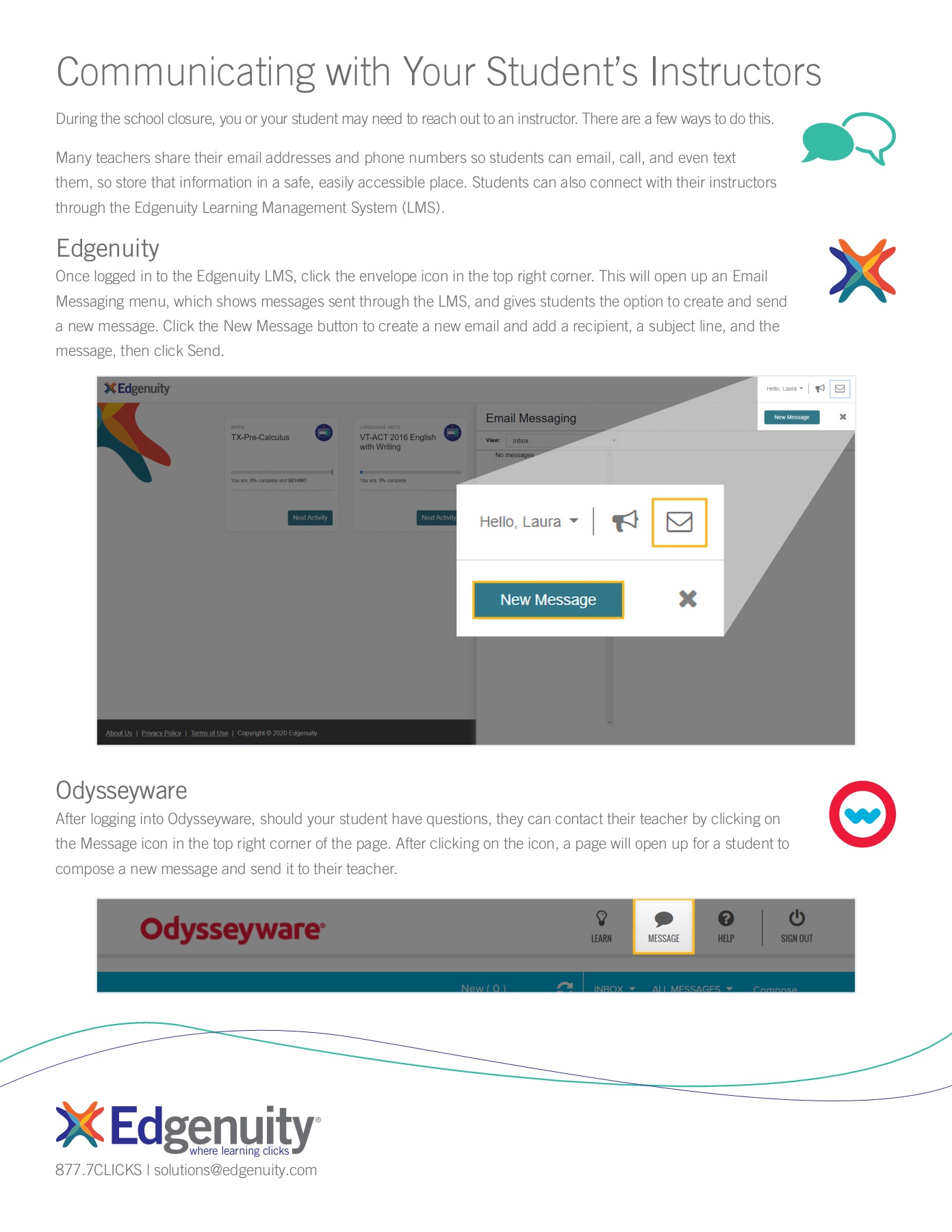 Odysseyware Dishs Homepage