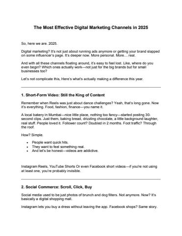 The Most Effective Digital Marketing Channels in 2025 - thecircle seo ...