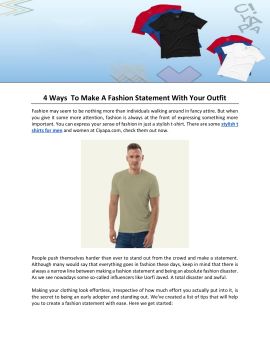 Making Statement 4 Ways To Make A Fashion Statement With Your Outfit - ciyapaofficial ...