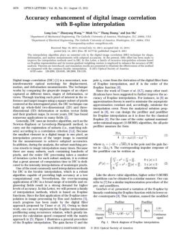 Accuracy enhancement of digital image correlation with B ...