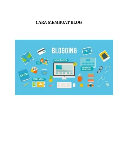 CARA MEMBUAT BLOG