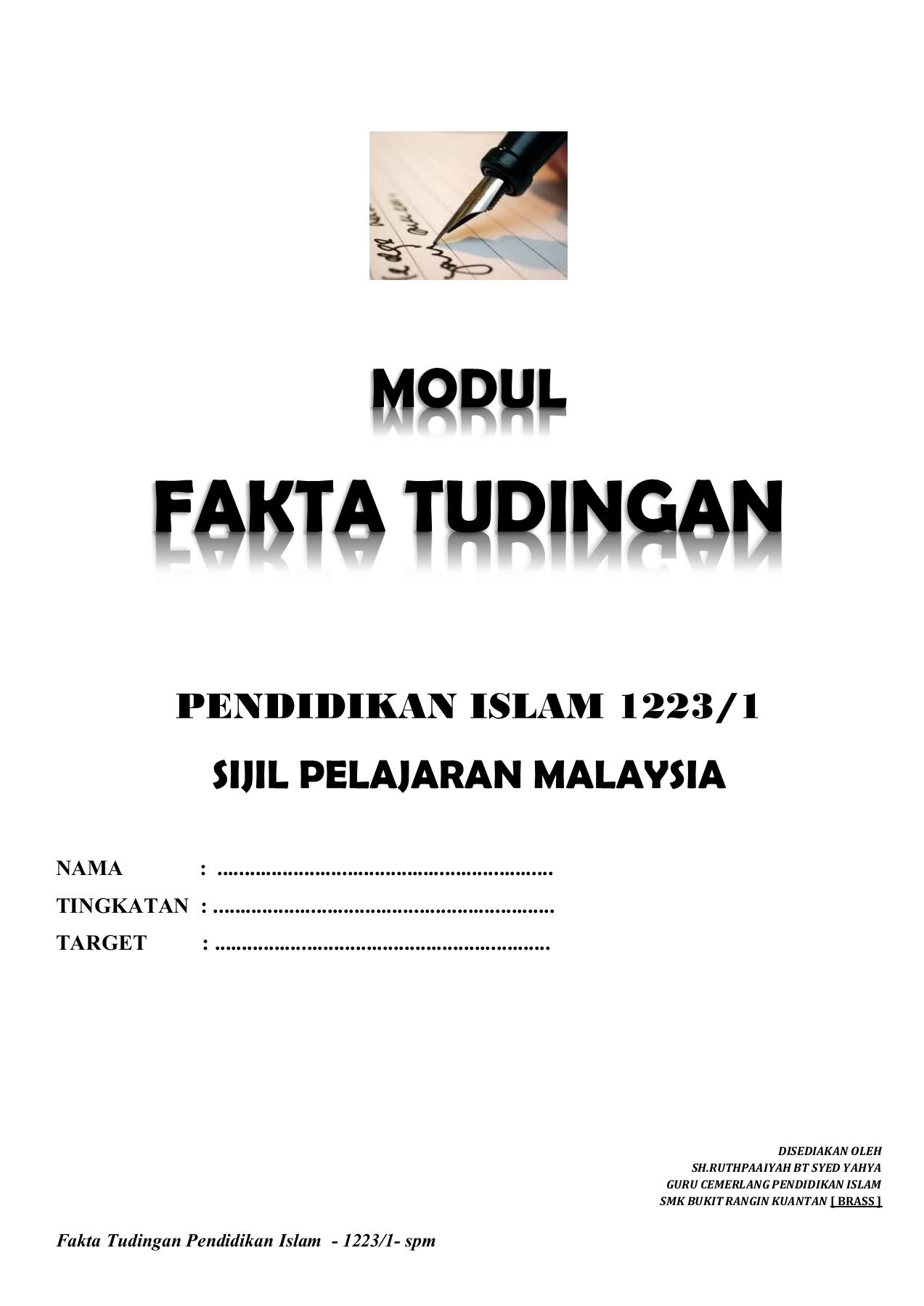 Modul Fakta Tudingan P Islam Spm 1223 1 Flip Ebook Pages 1 50 Anyflip Anyflip