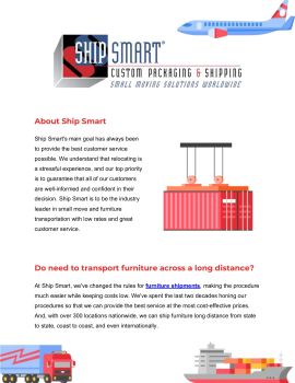 Cost-Effective Shipping Furniture State To State | Ship Smart Inc