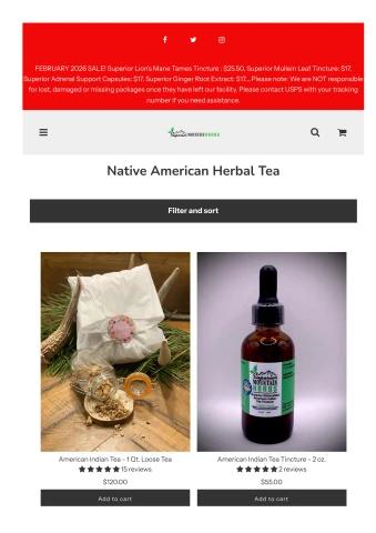 Native American Herbal Tea | Best Native American Tea Company