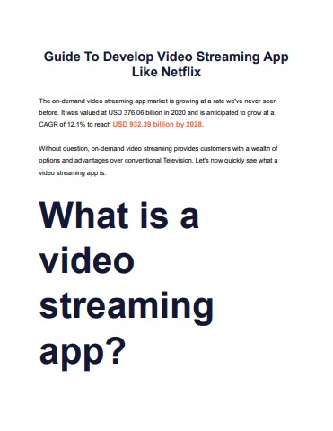 Guide To Develop Video Streaming App Like Netflix - Consagous Flip PDF ...