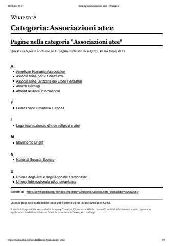 Categoria_Associazioni atee - Wikipedia - goroiamanuci Flip PDF | AnyFlip