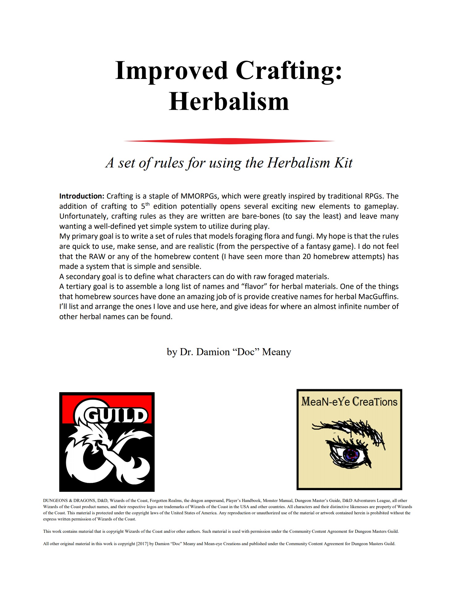 Damion Meany - Improved Crafting Herbalism - Flip eBook Pages 1-26 | AnyFlip