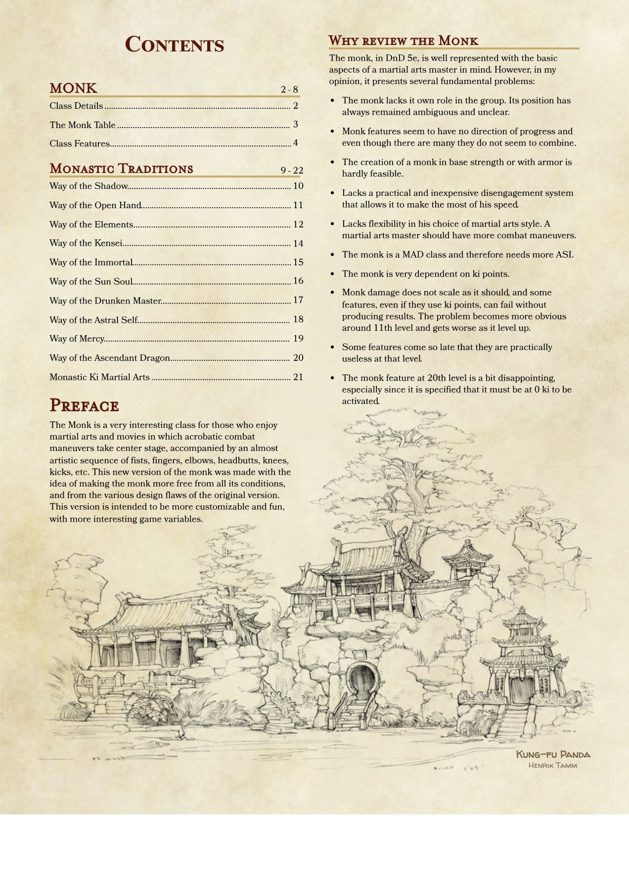 Dnd 5e Monk Table edu.svet.gob.gt